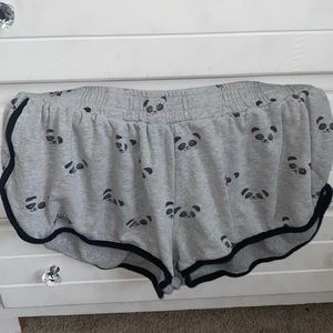 cute panda pajama shorts